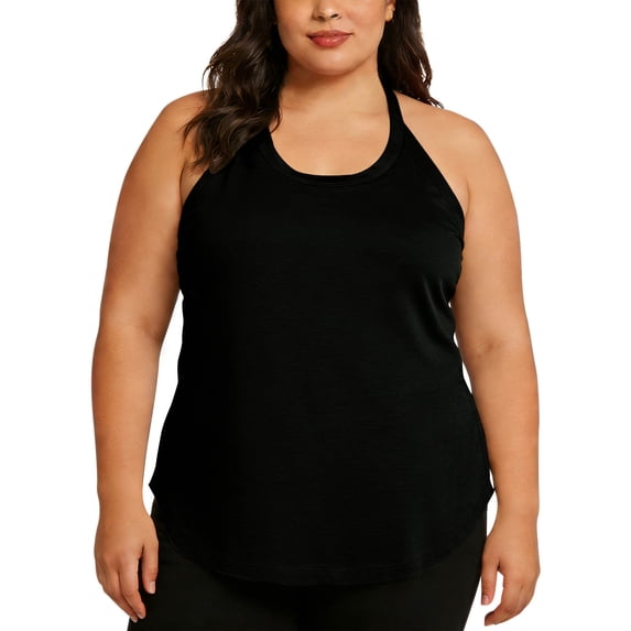 Plebaso Womens Plus Size Workout Tank Tops Racerback Yoga Tops Sleeveless Lightweight Gym Shirts for Women