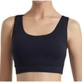thumbnail image 1 of Plebaso Womens Sports Bras No Underwire Seamless Yoga Bras Crisscross Back Workout Crop Top Activewear, 1 of 4