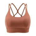 thumbnail image 1 of Plebaso Womens Sports Bras Padded Seamless Yoga Bras Stretch Full Coverage Everyday Workout Running Bras, 1 of 4