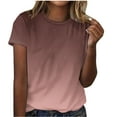 thumbnail image 1 of Plebaso Womens Summer Tops Basic Short Sleeve T-Shirts Crew Neck Loose Casual Summer Tunic Shirts, 1 of 5