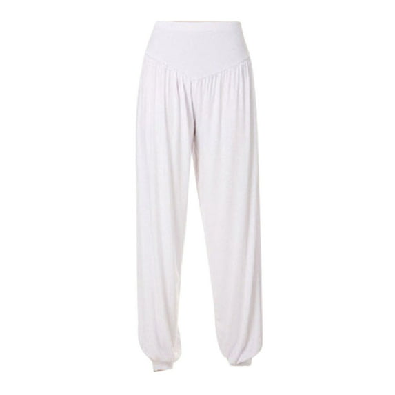 Plebaso Womens Wide Leg Yoga Pants High Waist Solid Color Workout Out Leggings Casual Trousers Yoga Gym Pants