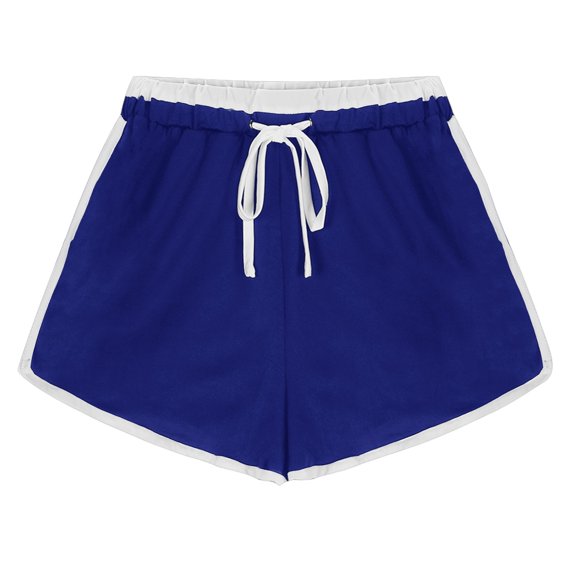 Plebaso Womens Yoga Shorts High Waist Comfy Lounge Shorts Casual Drawstring Workout Shorts for Running