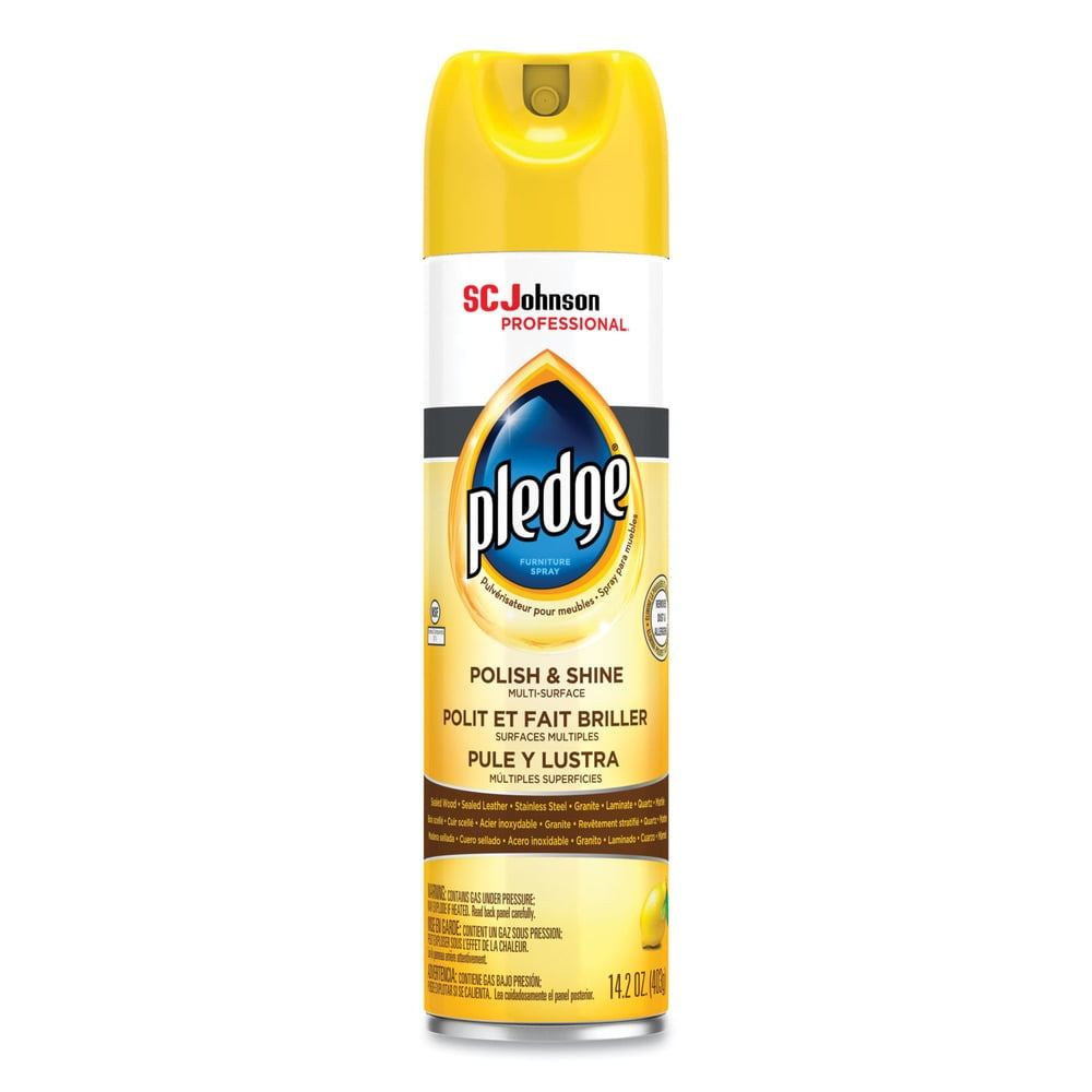 Pledge 301168 14.2 oz Furniture Polish Aerosol Spray Lemon