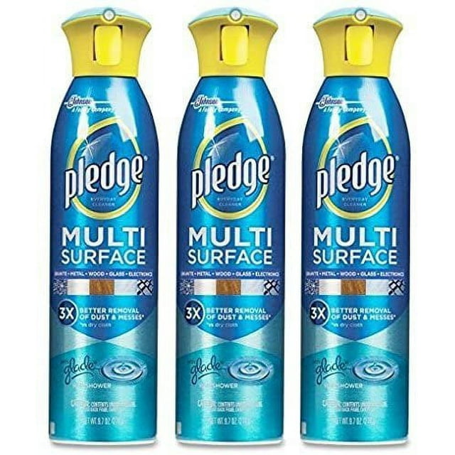 Pledge 72416 9.7 Oz Rainshower Scent Multi Surface Spray Cleaner by Pledge