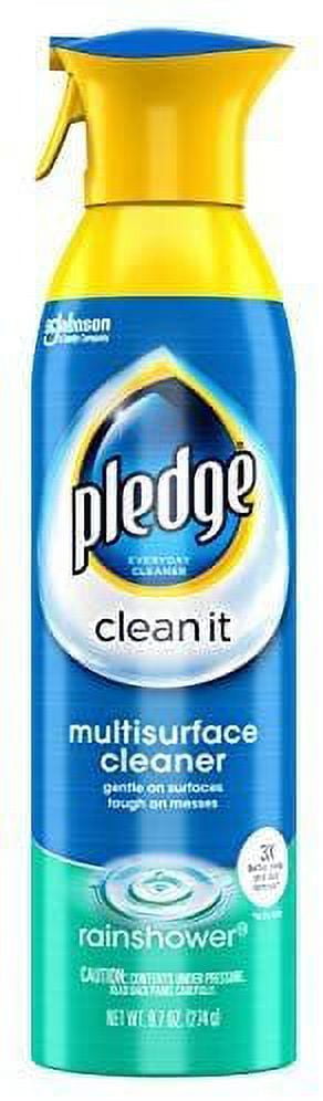 Pledge 72416 9.7-oz Rain shower scent Multi surPledge 72416 9.7-oz Rain shower scent Multi surface spray cleaner Pack of 3face spray cleaner Pack of 3