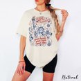 thumbnail image 1 of Pledge Allegiance Statue of Liberty 4th of July Graphic Tee for Women, Funny Trendy Patriotic USA Flag Shirt, Independence Day, 1 of 5