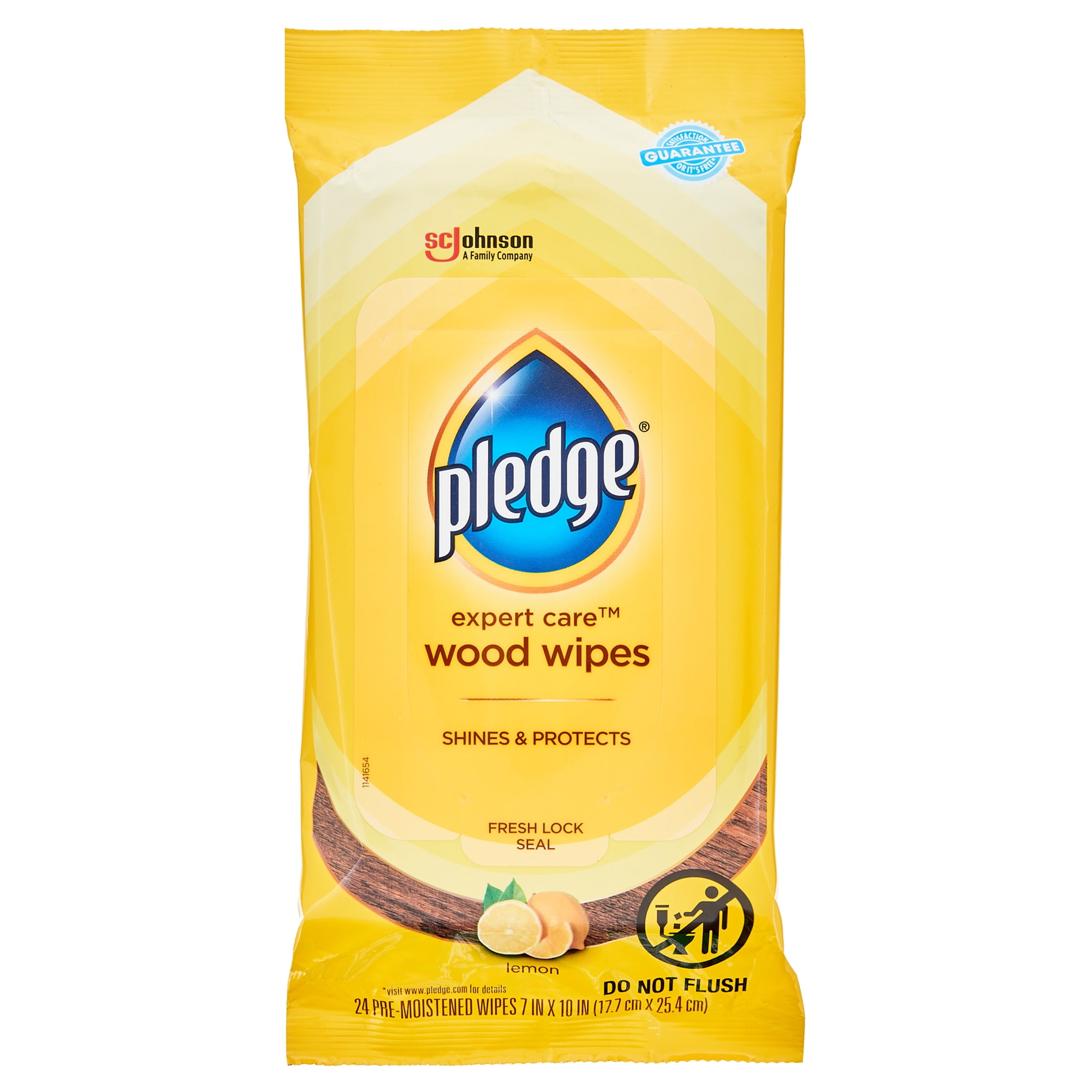 Pledge Beautify It Lemon Enhancing Wipes Conveniently Dust, Clean and