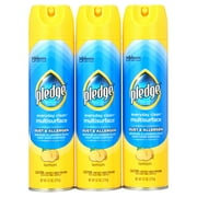 Pledge® Clean It Dust & Allergen Multisurface Cleaner Spray, All Purpose Cleaner, Lemon Scent, 9.7 oz, 3 ct