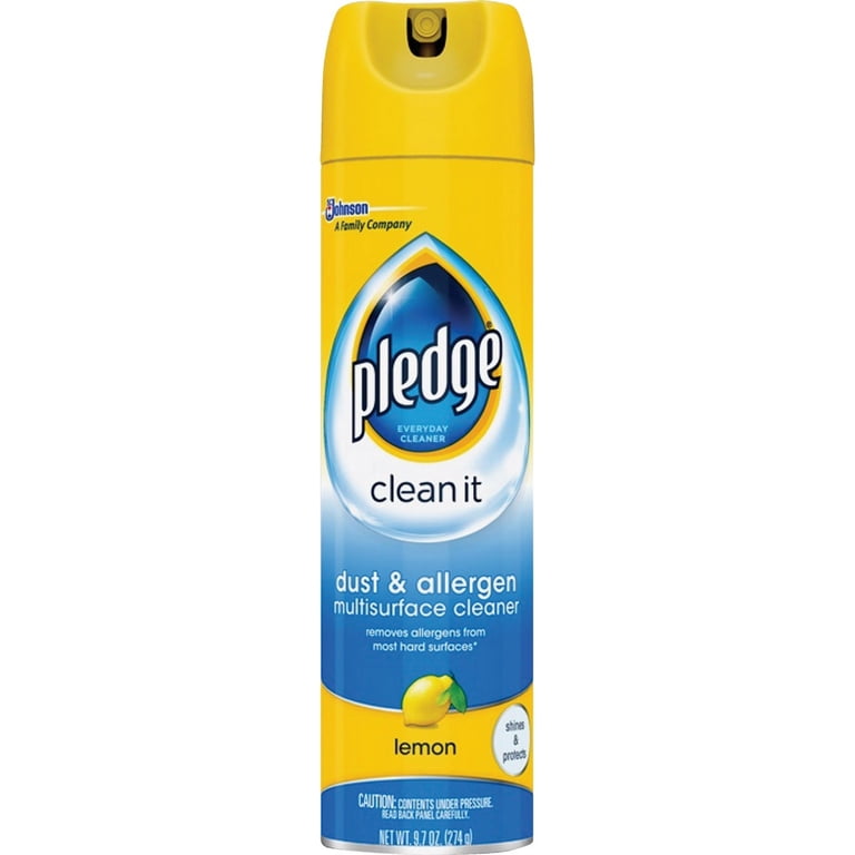 Pledge, Furniture Polish, 9.7 oz, Multisurface Cleaner Lemon