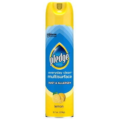 Pledge Everyday Clean Dusting Spray & Allergen Multi Surface Cleaner Aerosol - Lemon - 9.7oz