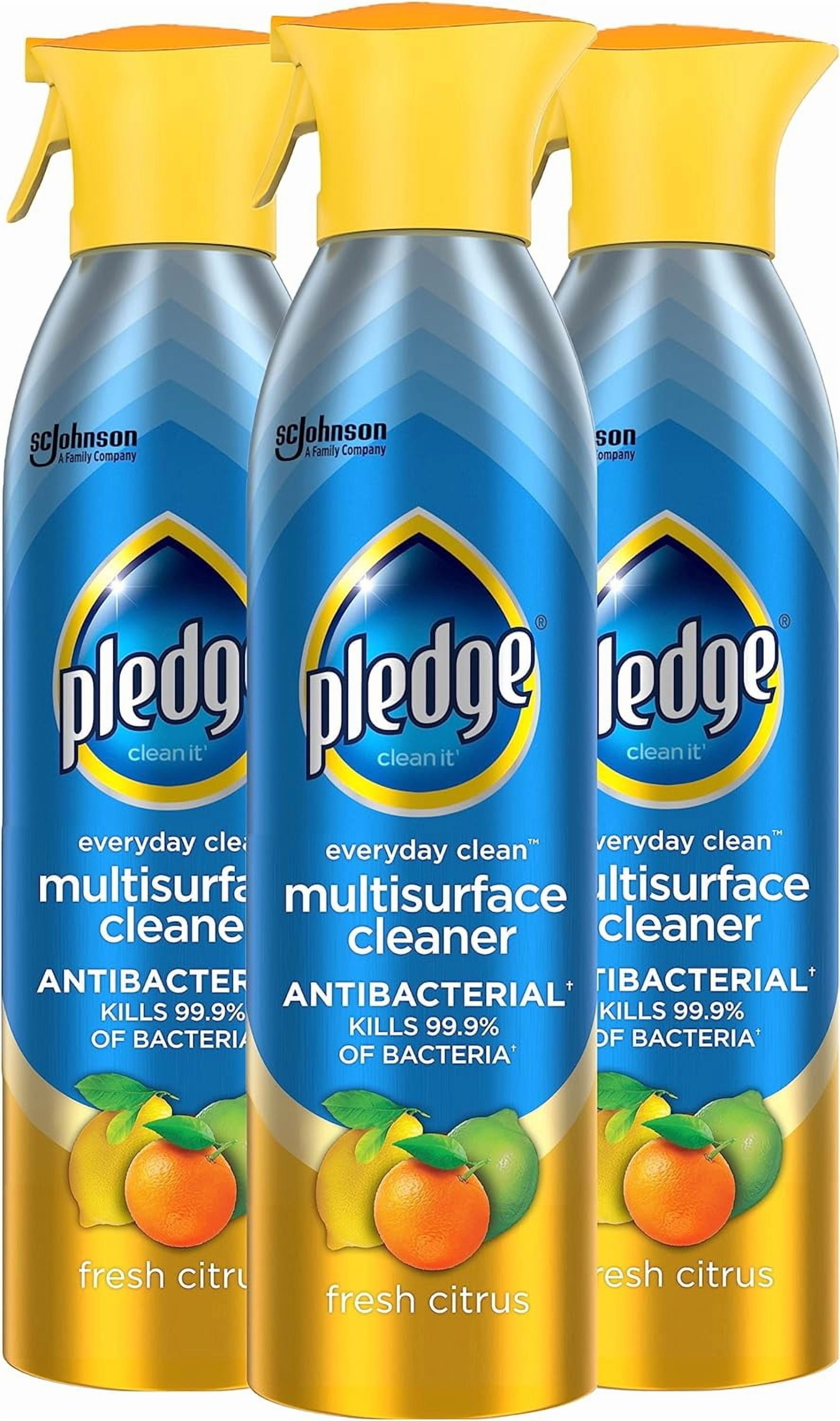 Pledge Everyday Clean Multi Surface Cleaner Fresh Citrus, 9.7 oz (Pack of 3)