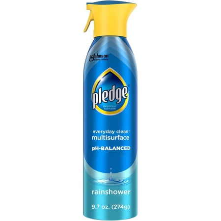 Pledge Everyday Clean Multi Surface Cleaner Spray, pH Balanced to Clean 101 Surfaces, Rainshower Scent, 9.7 oz (Pack of 1)