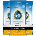 Pledge Everyday Clean Multisurface Wipes, Fresh Citrus, 25 Wipes, 3