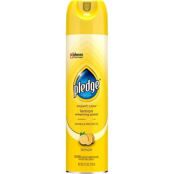 Pledge Expert Care Enhancing Polish - Spray - Lemon Scent - 6 / Carton - Yellow | Bundle of 5 Cartons