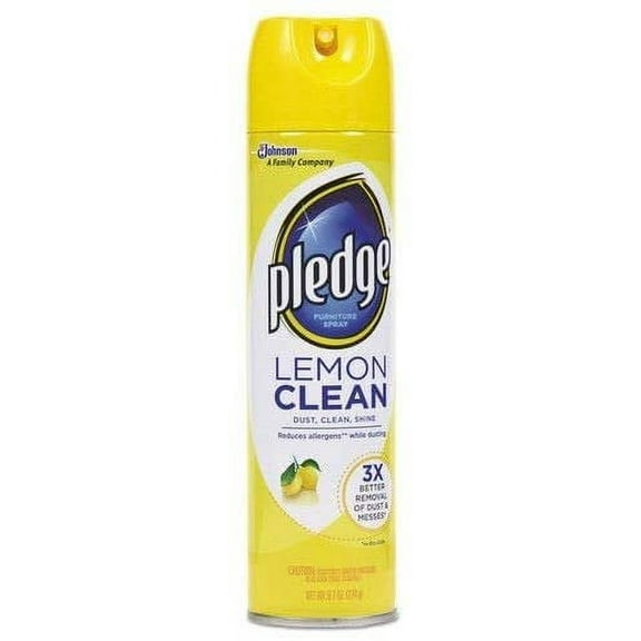 Pledge Furniture Polish Lemon Scent Pack of 24