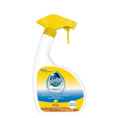 Pledge Gentle Wood Floor Cleaner Trigger, Lemon, 32 fl oz