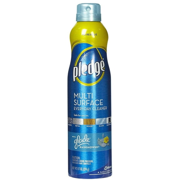 Pledge Multi-Surface Everyday Aerosol, Rainshower, Pack of 18