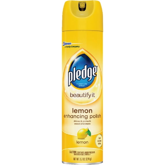 Pledge Multi-Surface Spray Furniture Polish, Orange Scent, 9.7 Ounce, 3 Pack