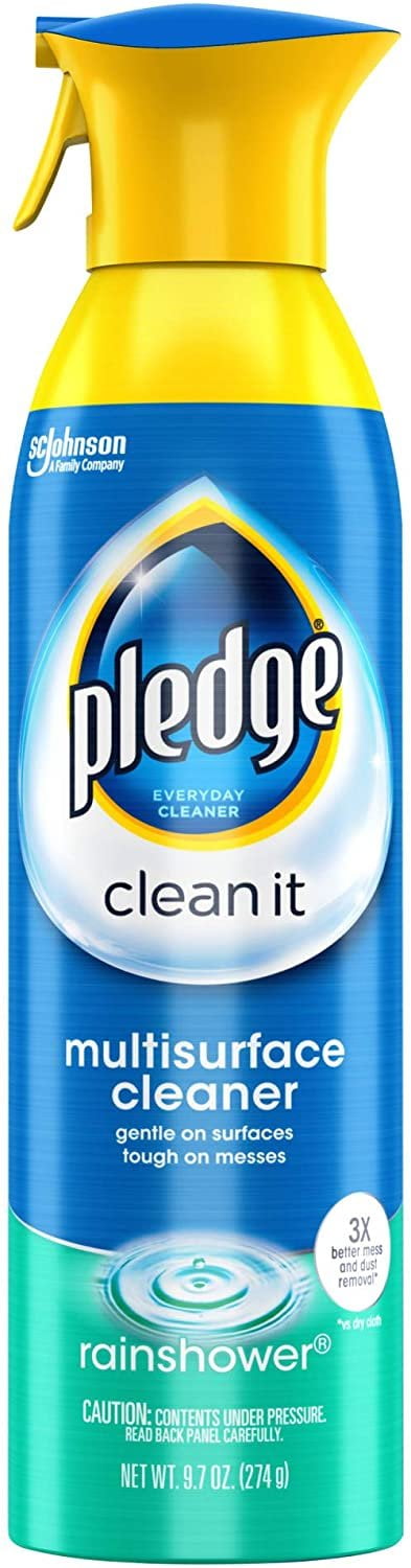 Pledge Rainshower Scent Multi Surface Cleaner Spray, 9.7 oz