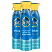 Pledge® Everyday Clean™ Multisurface Cleaner, All Purpose Cleaner, Aerosol, Rainshower Scent, 9.7 oz, Pack of 3