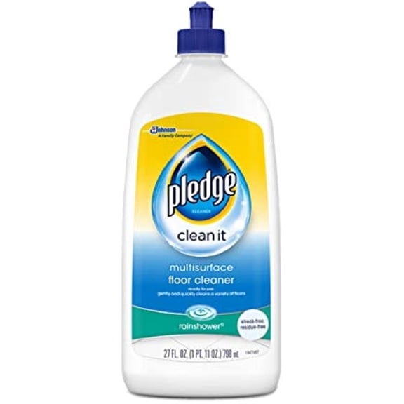 Pledge Multisurface Floor Cleaner, Rainshower, 27 Ounces