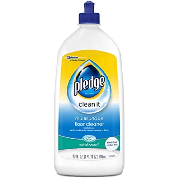 Pledge Multisurface Floor Cleaner, Rainshower, 27 Ounces
