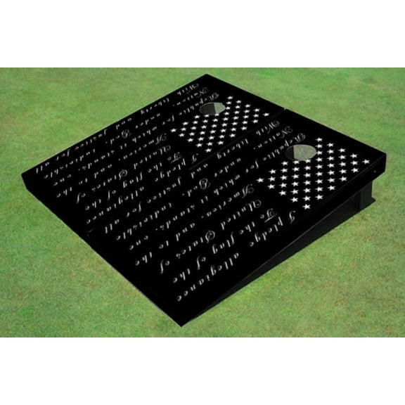 Pledge Of Allegiance American Flag Cornhole Board set