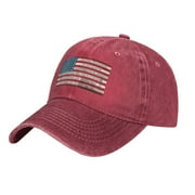 Pledge Of Allegiance Patriotic American Flag, Veterans Day 4th Of July Memorial Independence Day Casquette Red Unisex Leisure Classic Style