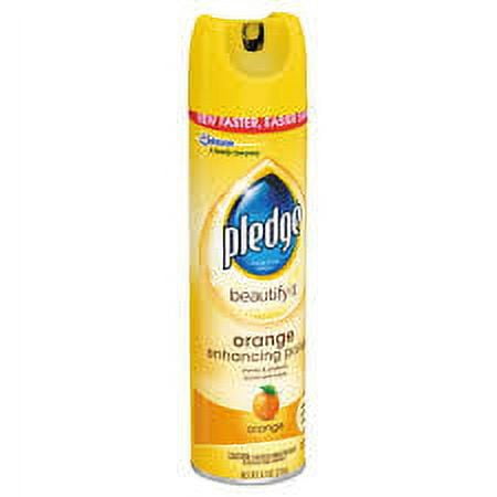 Pledge Orange Beautify Enhancing Furniture Polish 9.7 fl. oz. (Pack of 3)
