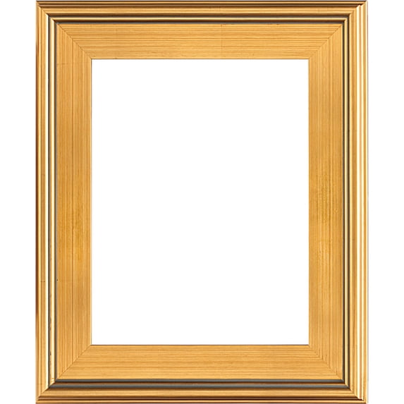Creative Mark Plein Air Style Frame, Hand Leafed Gold 14x18" - 6 Pack - 2.75" Wide Moulding with 1/2" Rabbet Depth, No Glass or Backing, Museum Quality, For Art Panels, Stretched Canvas & Pictures