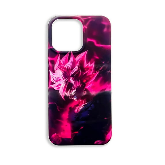 Plena Choice Anime Phone Case – Menhera-kun, Goku, Gundam, Luffy – High-Definition Design, Compatible with iPhone 12-15, Durable Protection