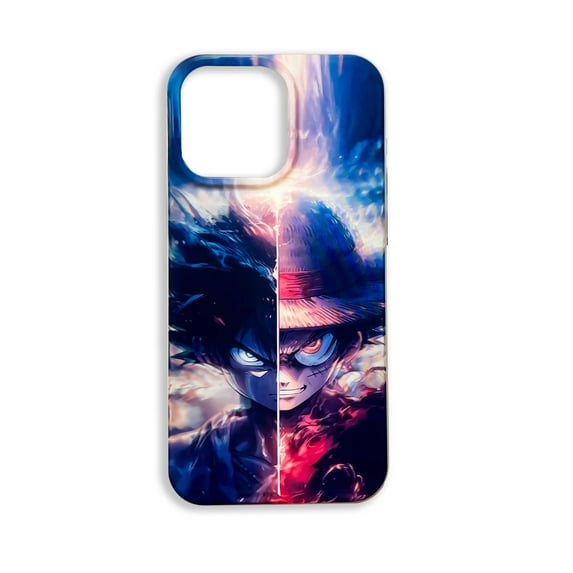 Plena Choice Anime Phone Case – Menhera-kun, Goku, Gundam, Luffy – High-Definition Design, Compatible with iPhone 12-15, Durable Protection