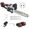 thumbnail image 1 of Plenkra 16 Inch Cordless Electric Chainsaw, Brushless Motor, Battery Powered Chainsaw with 2 Batteries and Charger, for Tree Felling, Pruning, Logging and Firewood, 1 of 8