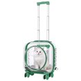 thumbnail image 1 of Plenkra Rolling Pet Carrier with Telescopic Handle & Shoulder Strap – Ventilated Travel Trolley with Quiet Wheels for Small Cats & Dogs, Outdoor Adventures & Camping, 1 of 9