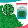 thumbnail image 1 of Plenty o' Luck | Green Shamrock Sprinkles | 12 oz Resealable Stand Up Bag | St. Patrick's Day Lucky Four-Leaf Clover Shaped Topping | Cake Decorating Sprinkles, 1 of 4