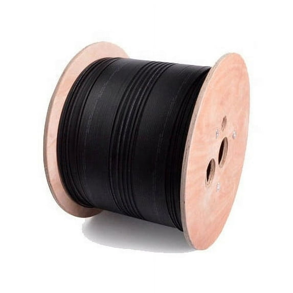 48 Strand Indoor/Outdoor Fiber Optic Cable, OS2 9/125 Singlemode, Corning SMF-28 Ultra, Black, Riser Rated, Drum, 500 foot