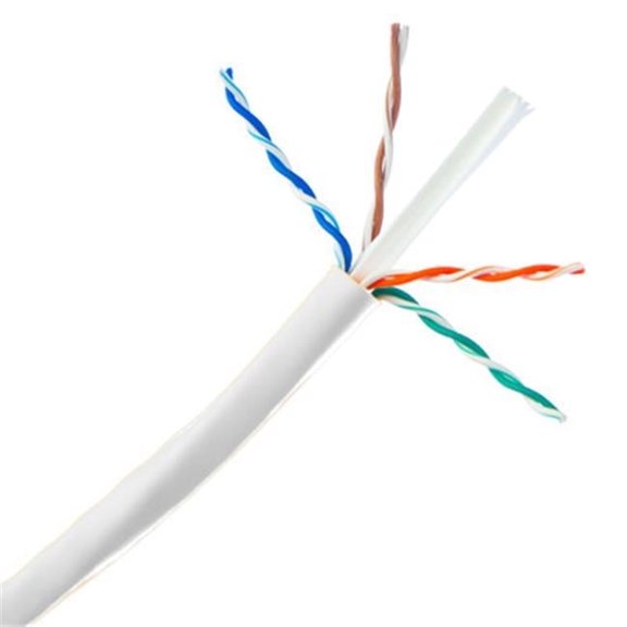 Plenum Cat6a Ethernet Cable, Solid, CMP, UTP (Unshielded Twisted Pair), 500 Mhz, 23 AWG, Spool, 1000 foot