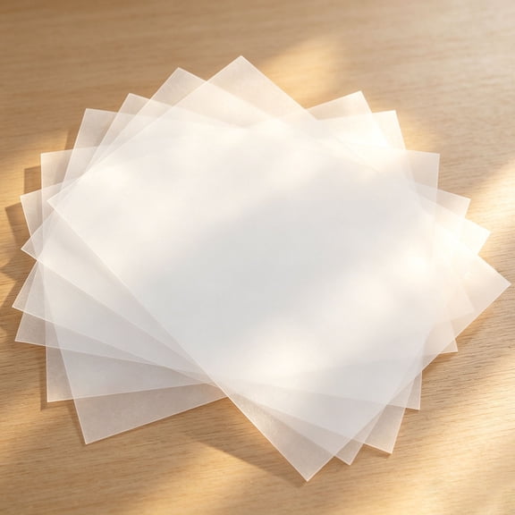Plertrvy 100 Sheets Translucent Tracing Paper, Semi Transparent Drawing Paper, Artist Sketch Transfer Paper, Painting Drafting Craft Sheets (Translucent White)