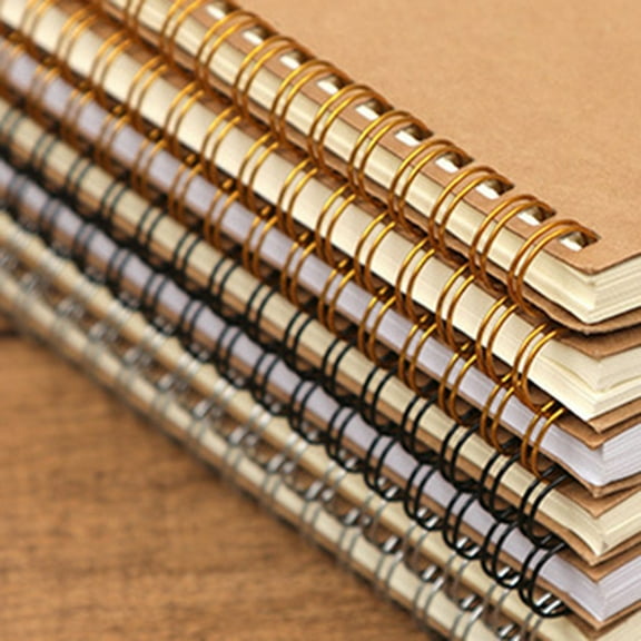 Plertrvy A5 Blank Notebook Clearance Notebook, 1 A5 Notebook, Notebooks A5 Journals Thick Paper For Work Study Notes Taking 100 Pages/50Sheets Brown,Grid Horizontal Blank Dot Notebook
