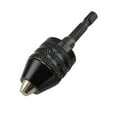 thumbnail image 1 of Plertrvy Clearance 1/4In Keyless Drill Bit Chuck Hex Shank Adapter Converter Quick Change 0.3-6.5Mm Three-Jaw Conversion Chuck 0.3-6.5Mm Black(Black@1195), 1 of 2