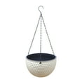 Plertrvy Clearance Flower Pot OffWhite C, Self Watering Hanging