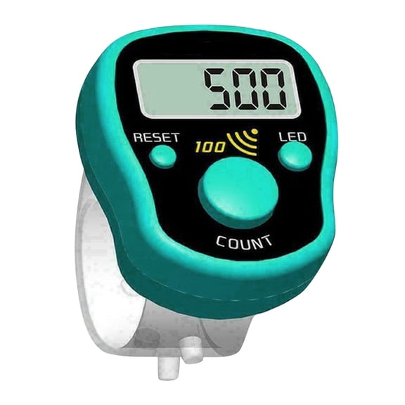 Plertrvy Clearance Lcd Electronic Digital Counter Digit Marker Color Digital Led Luminous Electronic Counter Green(Green@1300)