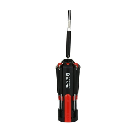 Plertrvy Clearance Led Tools With Screwdriver Multi Hand 8 1 In Torch Multi-Functiona 6 Tools & Home Improvement 8 In 1 Multi-Function Screwdriver Tool (With Flashlight)(Black@0919)