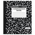 thumbnail image 1 of Plertrvy Composition Notebook, Wide Ruled Composition Book, Marble Composition Notebooks for Note Taking, 30 Sheets/60 Pages, Hard Cover, Sewn Binding, Classroom Must Haves #001, 1 of 9