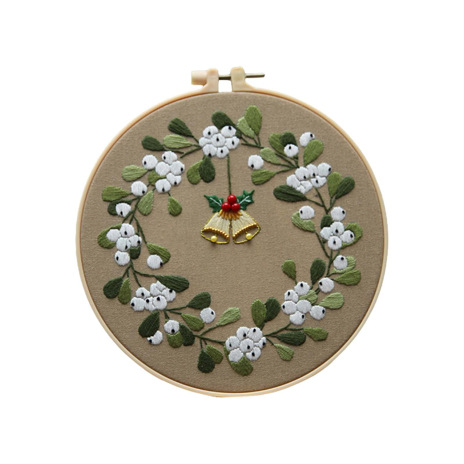 Plertrvy Diy Christmas Embroidery (Unfinished) A, Diy Christmas