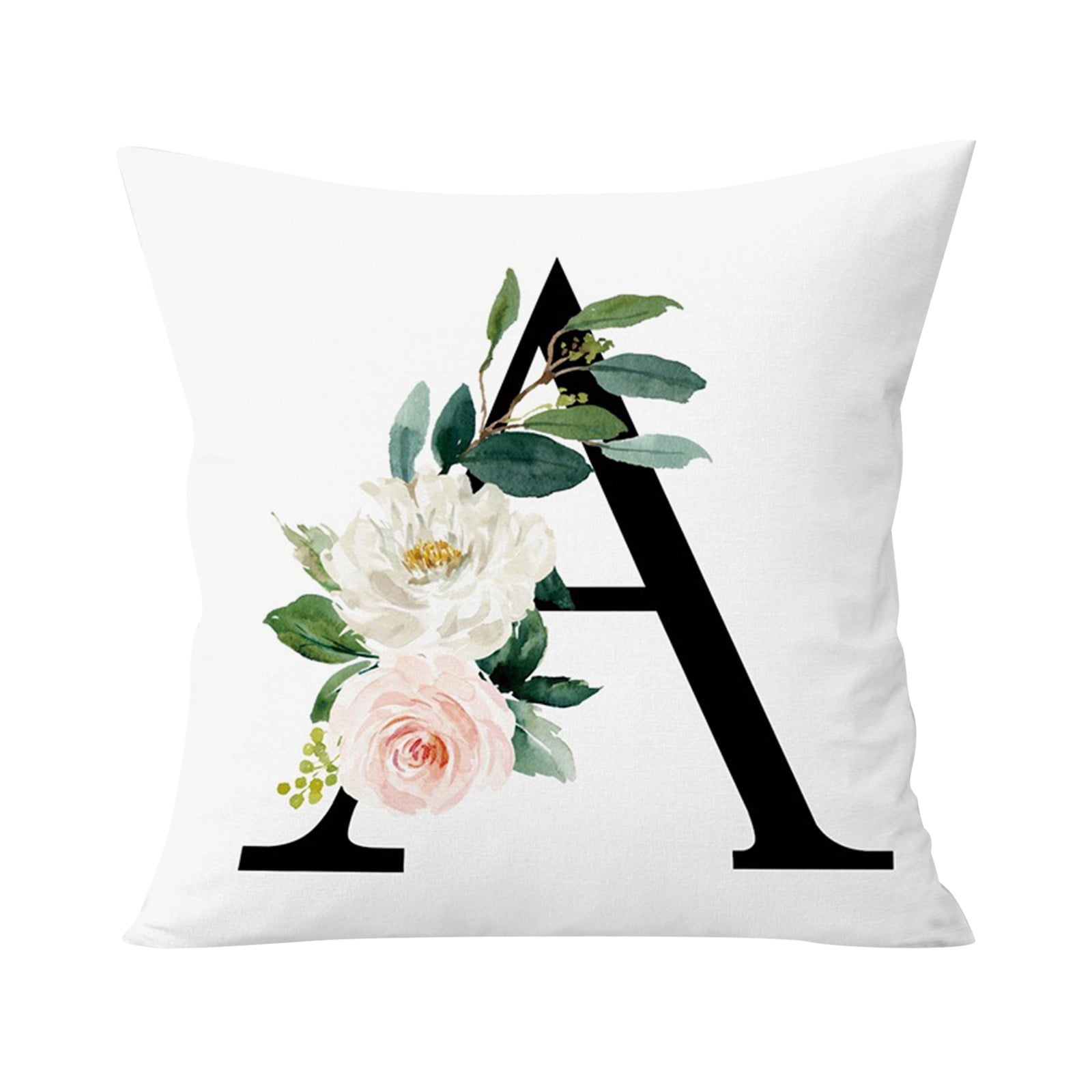 Plertrvy Pillow Case Clearance, Throw Pillow Covers Alphabet Decorative