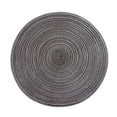 thumbnail image 1 of Plertrvy Round Cotton Yarn Placemat Heat Insulation Western Placemat Woven Table Mat Black, Placemats Washable Woven Vinyl Placemats for Dining Table Easy To Clean Plastic Placemats, 1 of 10