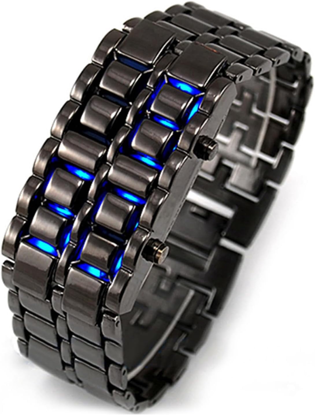 Pleteffect Led Digital Watch, Men's Fashion Stainless Steel Watch ...