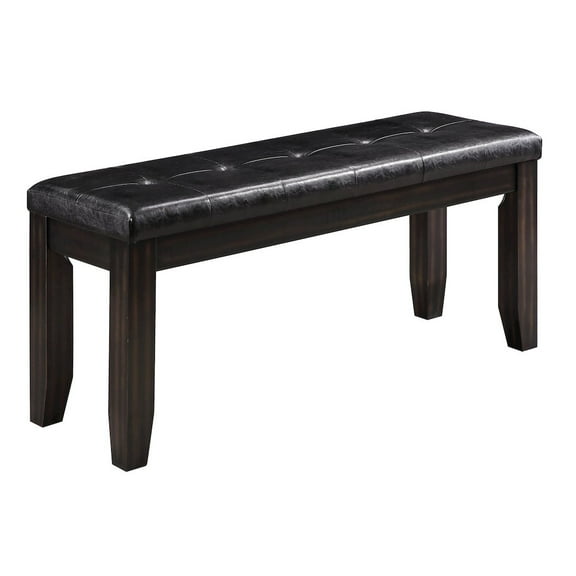 Plethoria Home Bench with Tufted Cushion