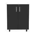 thumbnail image 1 of Plethoria Home Rectangle Storage Cabinet Base Black Wengue, 1 of 8